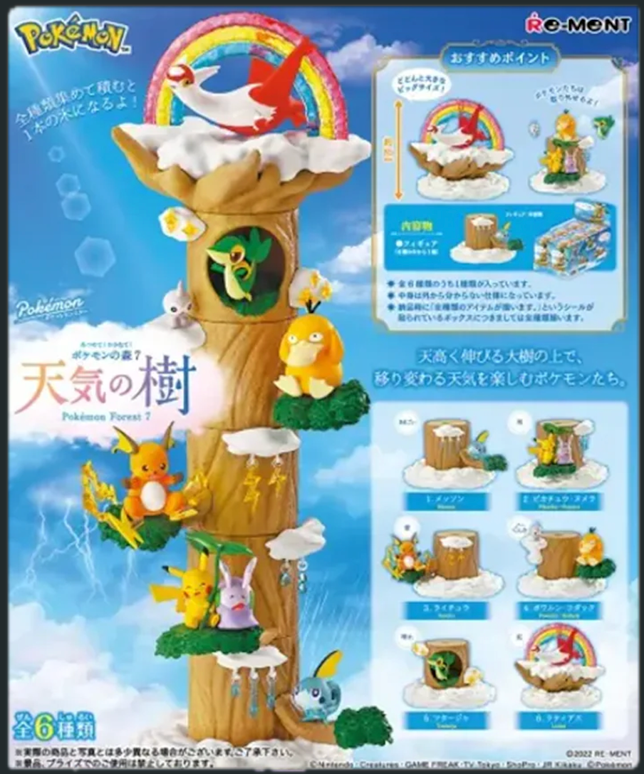 Pokémon Re-Ment Forest 7: Weather Tree Box